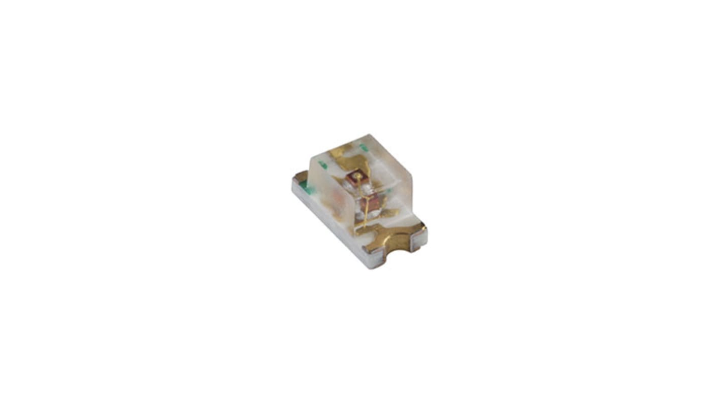 Bivar SMD InGaN, SiC UV-LED 395 → 400nm / 10mW, Dom, Gehäuse 0603 130° 2 Pin