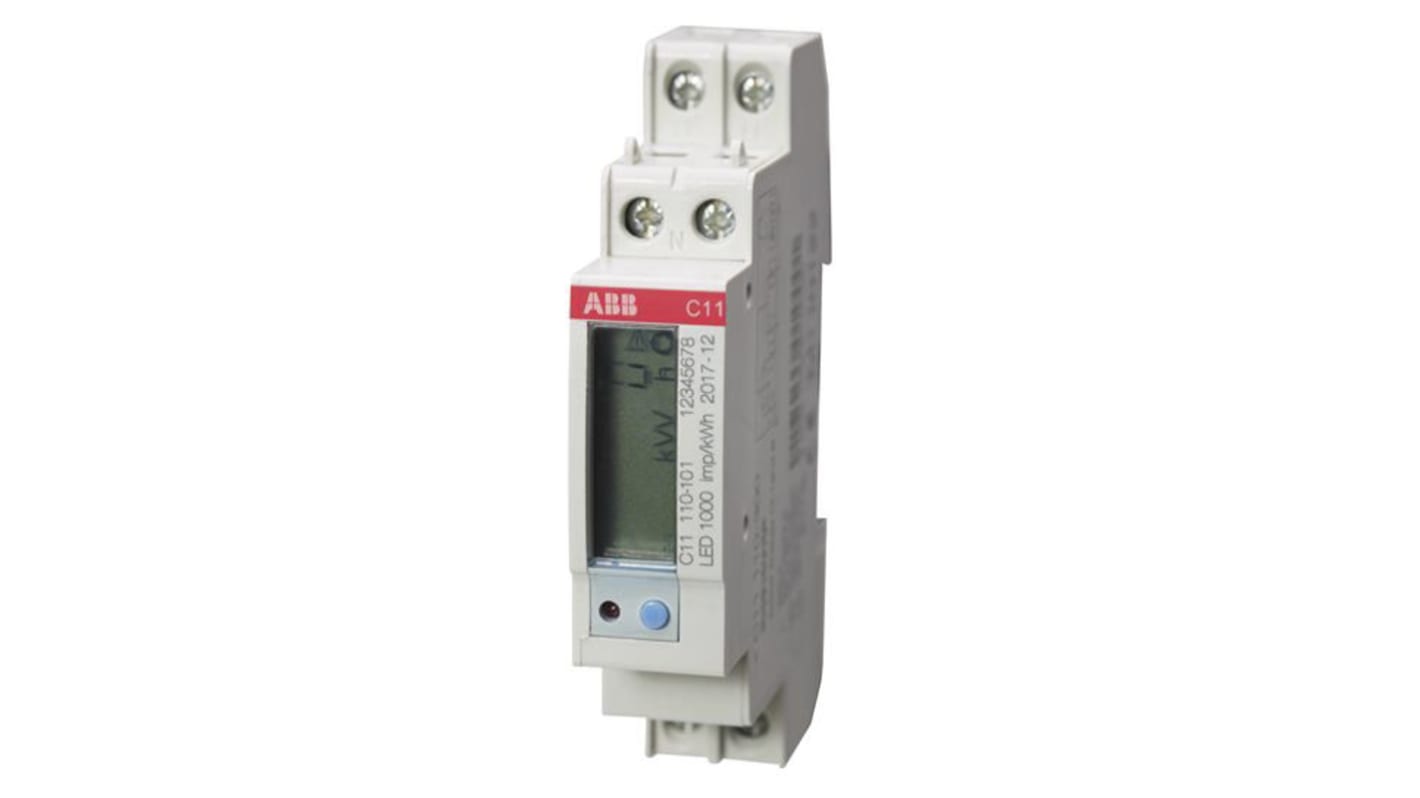 ABB 1 Phase LCD Energy Meter, Type Electronic