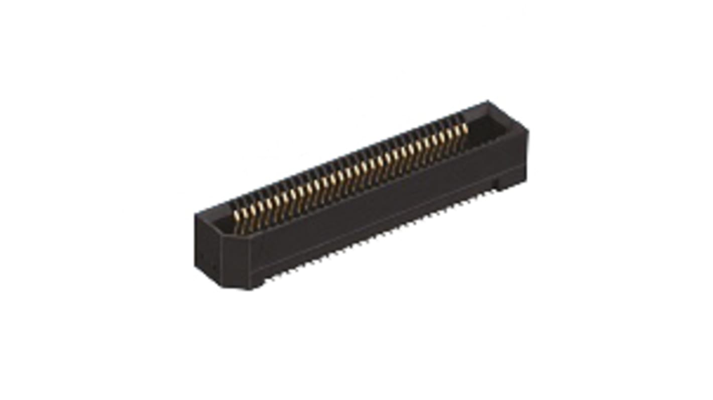 Hirose ER8 Series Straight Surface Mount PCB Socket, 30-Contact, 2-Row, 0.8mm Pitch, Solder Termination