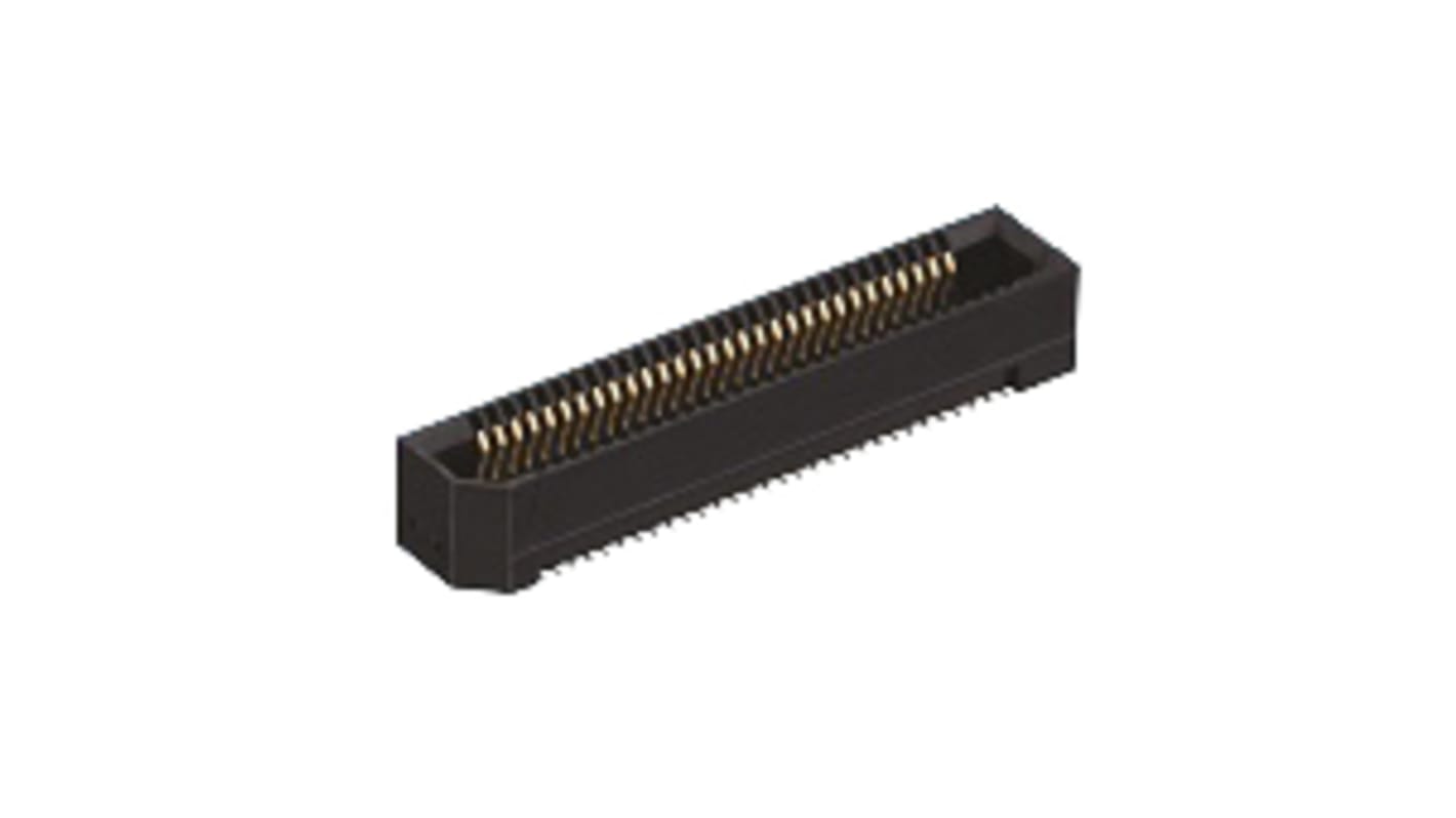 Gniazdo PCB 10 -pinowe 2 -rzędowe raster: 0.8mm typu płytka – płytka Proste SMD