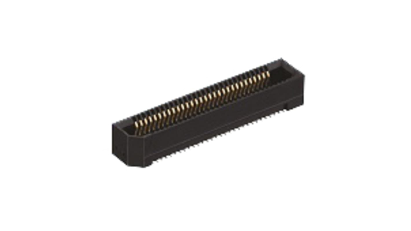 Hirose ER8 Series Straight Surface Mount PCB Socket, 30-Contact, 2-Row, 0.8mm Pitch, Solder Termination
