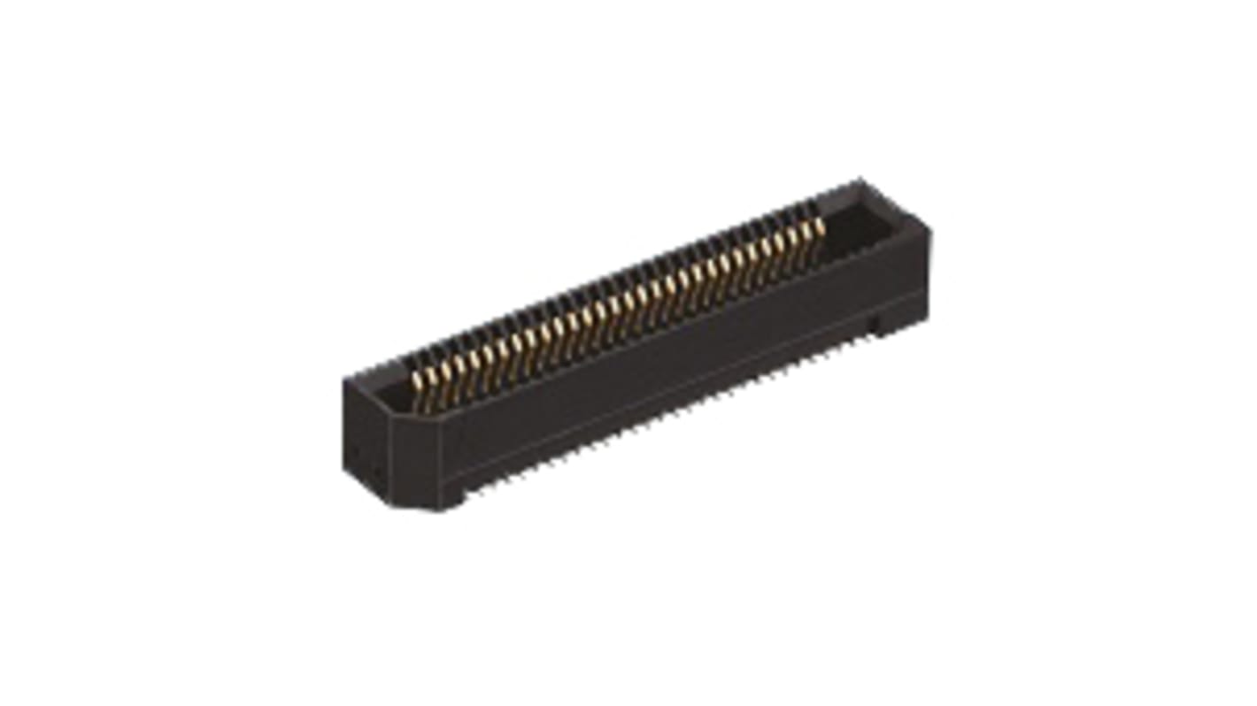 Hirose ER8 Series Straight Surface Mount PCB Socket, 20-Contact, 2-Row, 0.8mm Pitch, Solder Termination