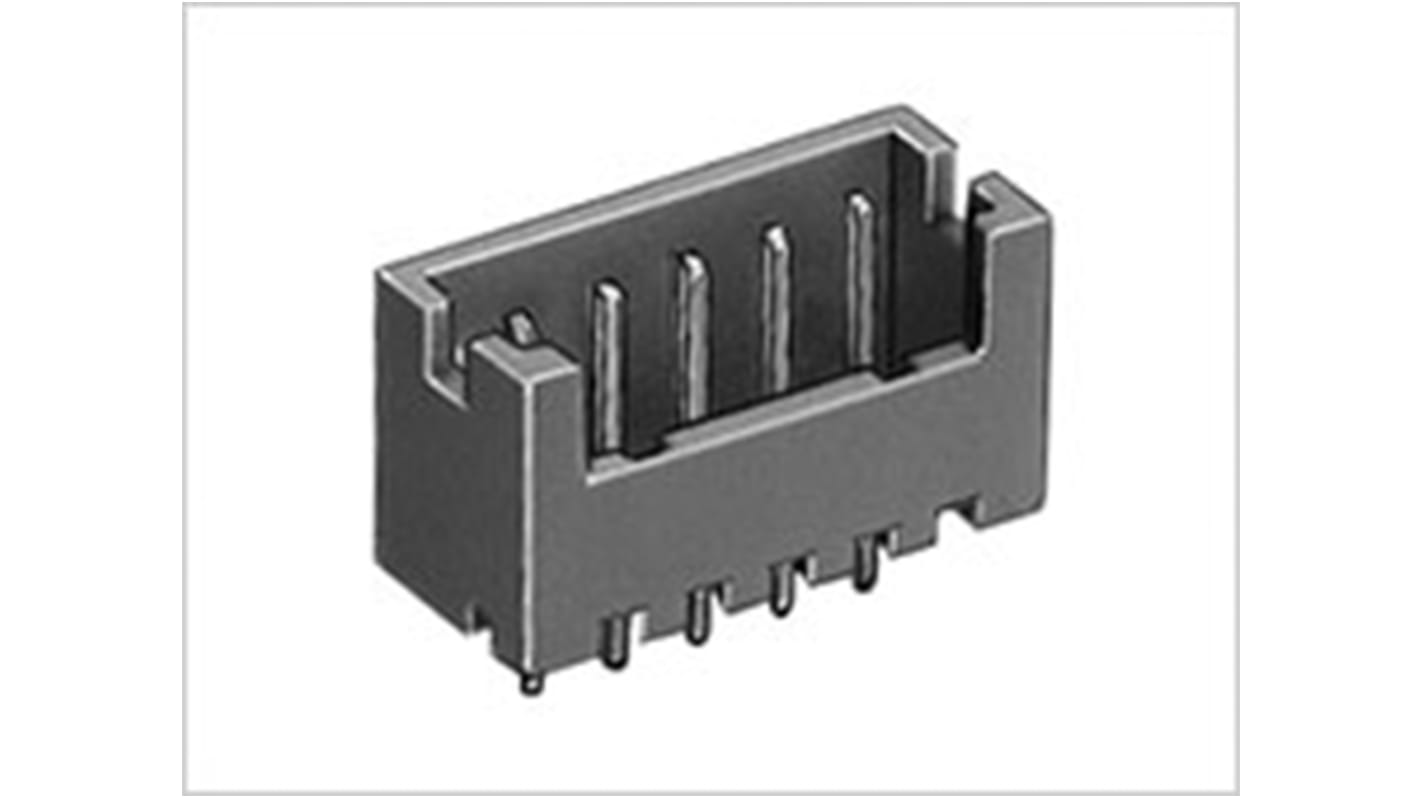 Hirose DF13 Series Straight Through Hole PCB Header, 3 Contact(s), 1.25mm Pitch, 1 Row(s), Shrouded