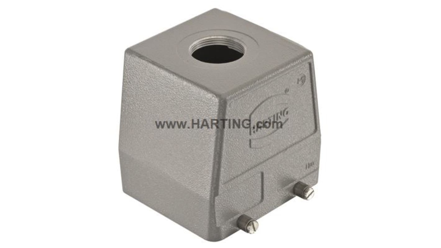 HARTING Han B Heavy Duty Power Connector Hood, M50 Thread, Top Entry
