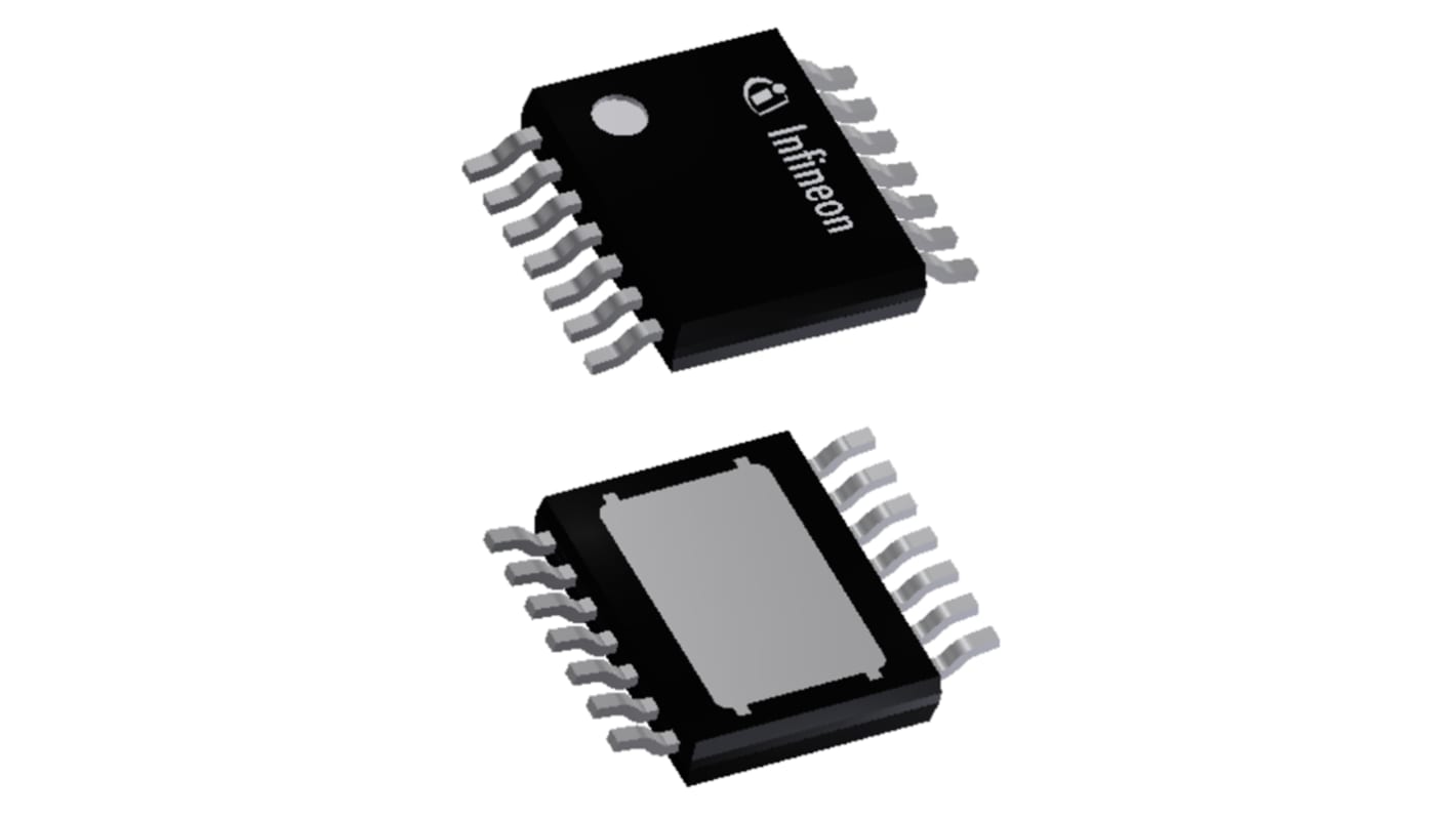Switch di alimentazione CI Infineon High side, 1 canale, TSDSO, 14 pin, 28 V, 3mA, 8mΩ