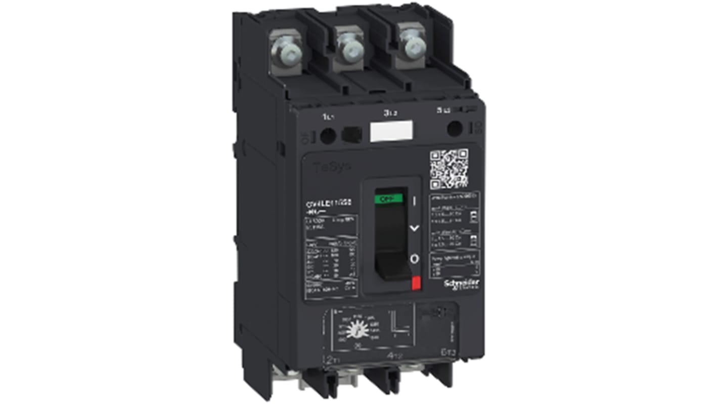 Schneider Electric TeSys Thermal Circuit Breaker - GV4LE 3 Pole 690V ac Voltage Rating, 2A Current Rating