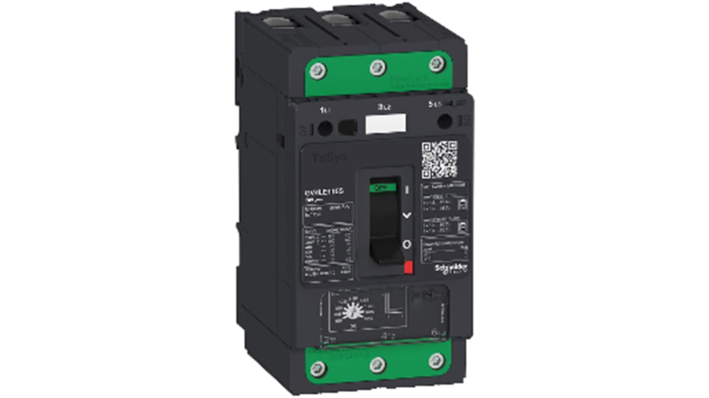 Schneider Electric TeSys Thermal Circuit Breaker - TeSyS GV 3 Pole 690V ac Voltage Rating, 12.5A Current Rating