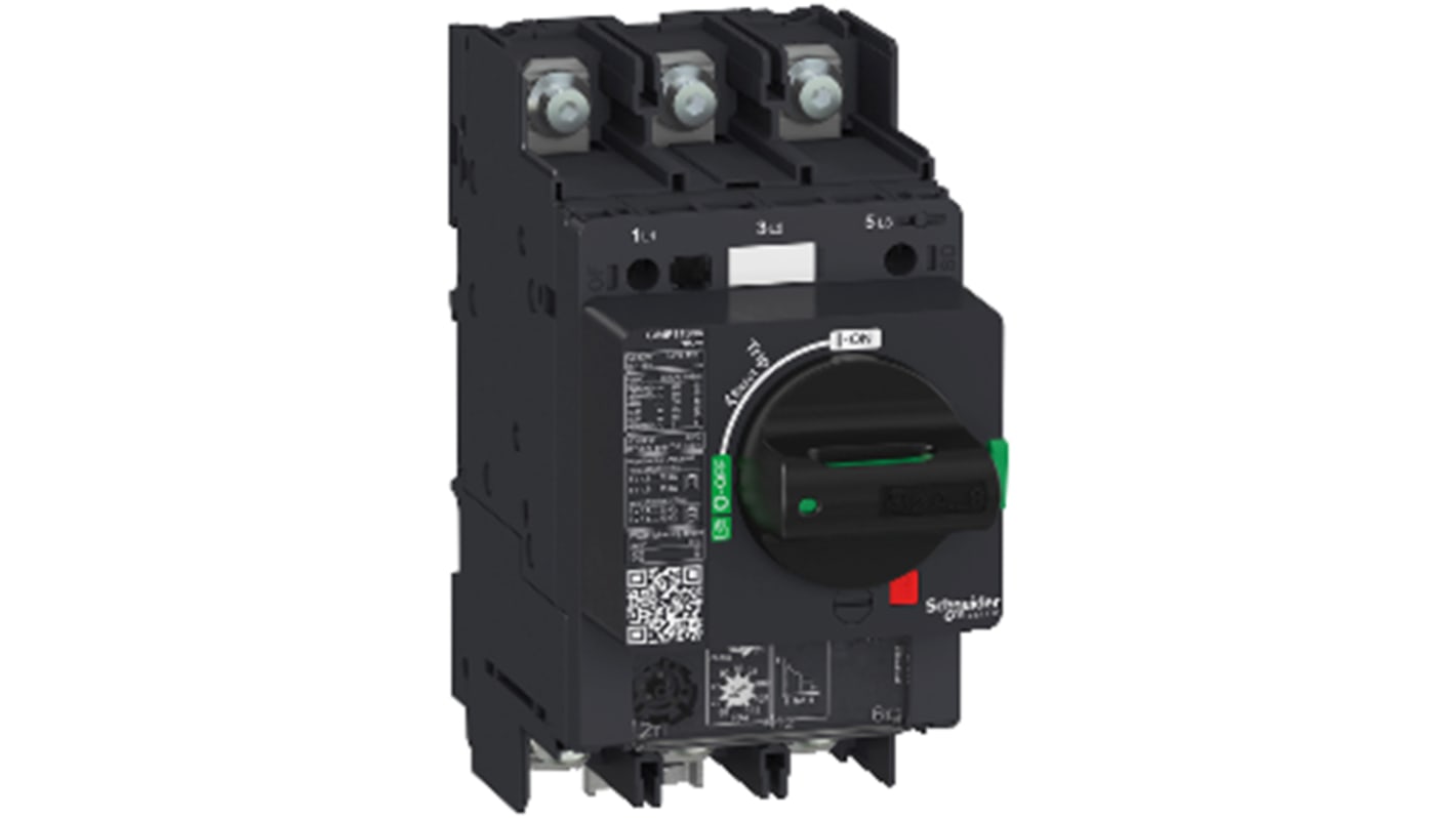 Schneider Electric TeSys Thermal Circuit Breaker - GV4P 3 Pole 690V ac Voltage Rating, 3.5A Current Rating