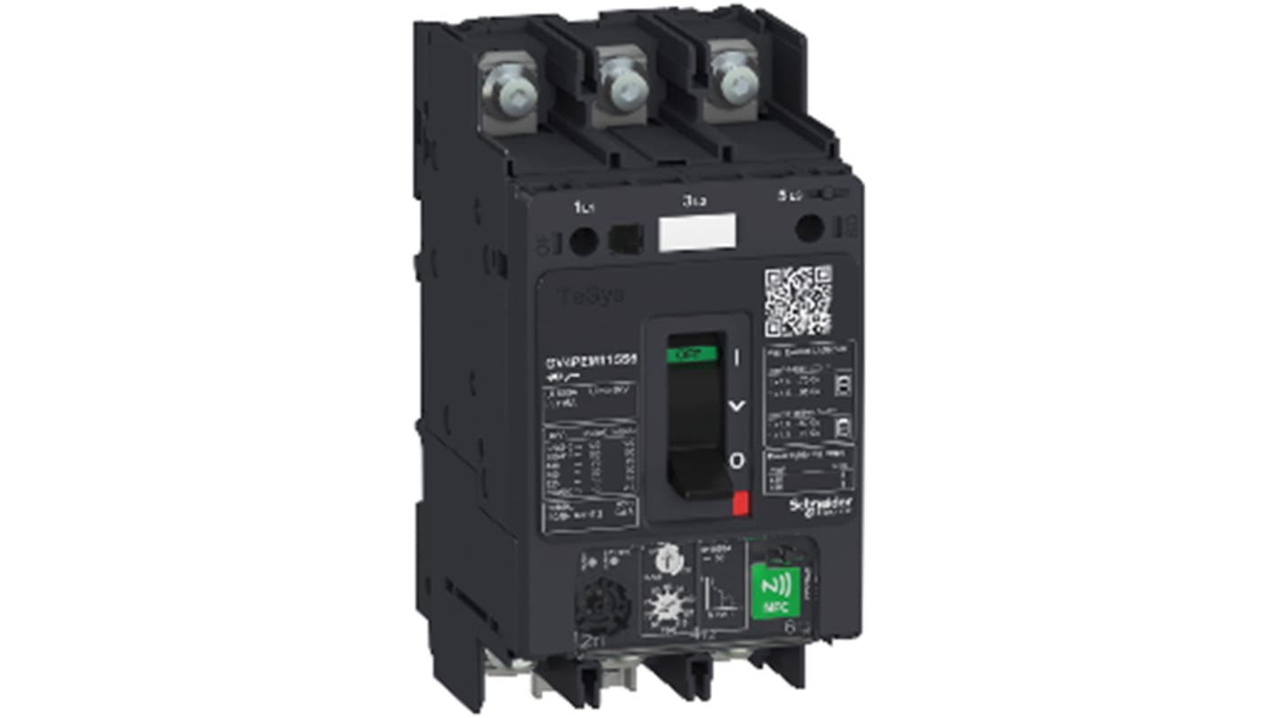 Schneider Electric TeSys Thermal Circuit Breaker - GV4PEM 3 Pole 690V ac Voltage Rating, 115A Current Rating