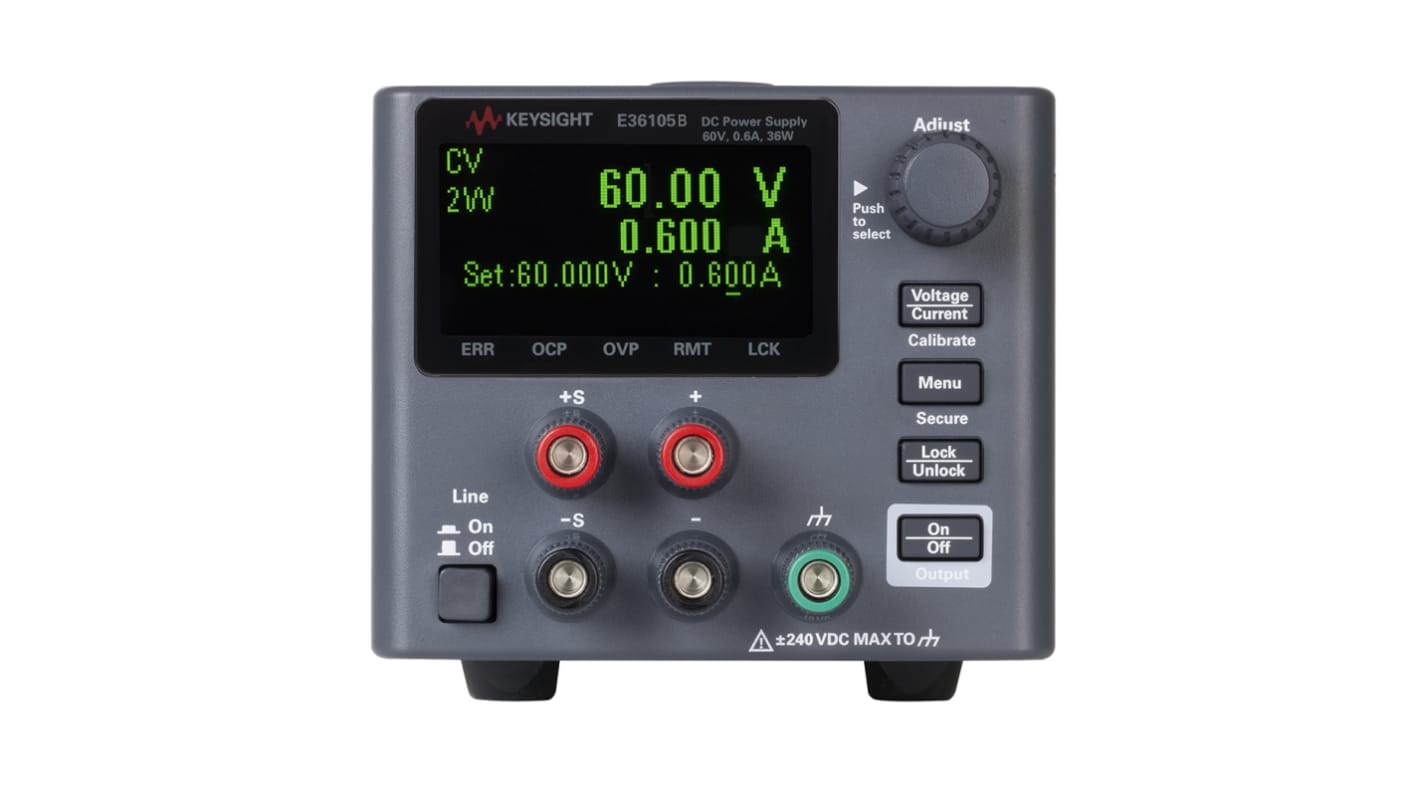 Zasilacz laboratoryjny 0 → 60V 600mA Keysight Technologies 36W Programowalny zasilacz DC