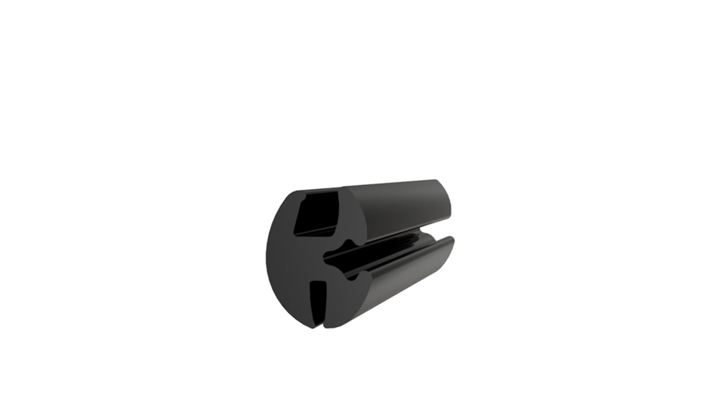 RS PRO Black EPDM  Edging Strip, 20.5mm
