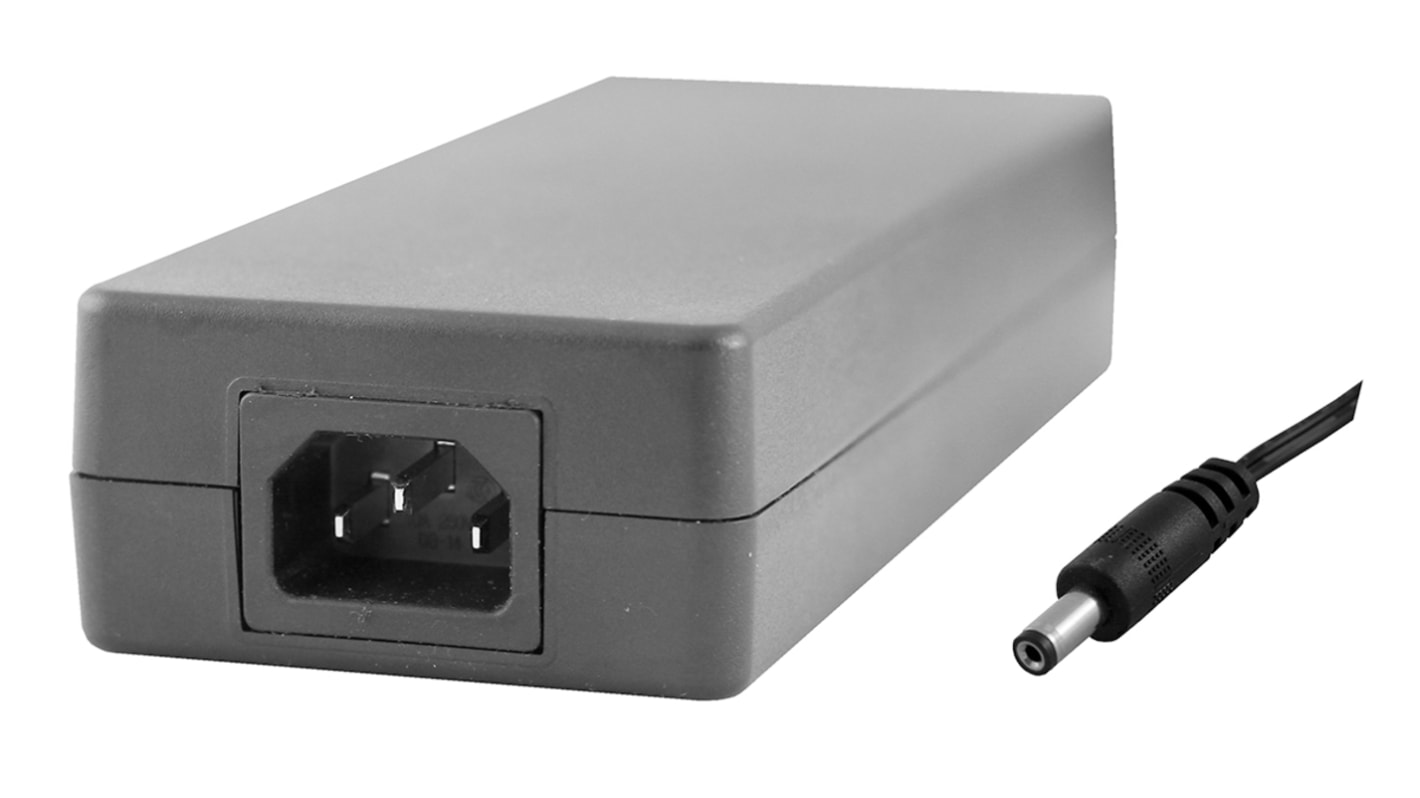 RS PRO 140W Plug-In AC/DC Adapter 20V dc Output, 0 → 7A Output
