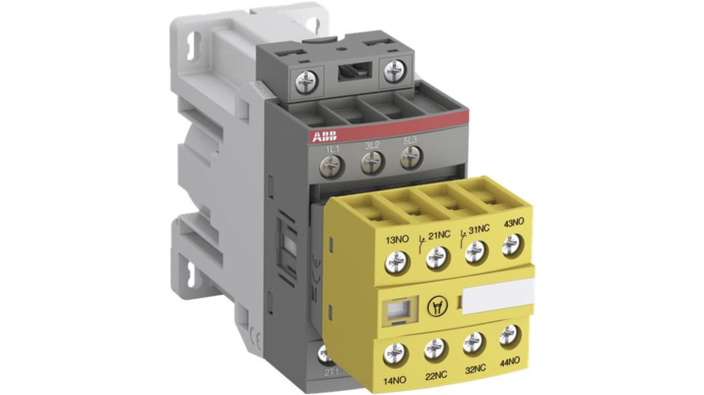Stycznik 24 V DC ABB Jokab styki: 3 7,5 kW 30 A 3NO Montaż na szynie DIN Śruba 1SBL176082R3022 AFS16Z-30-22-30