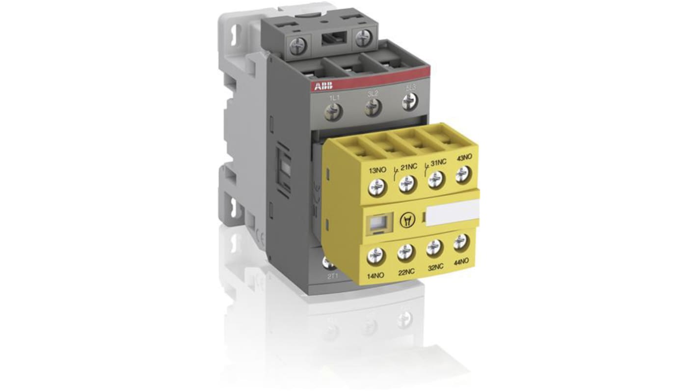 ABB Jokab AFS30-30-22-13 AFS Contactor, 100 to 250 V ac/dc Coil, 3-Pole, 50 A, 3NO, 600 V ac