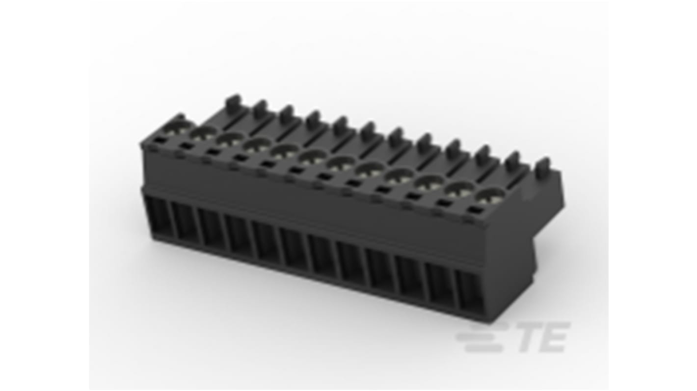 TE Connectivity, 3.5mm Pitch, TB, 12 Way, , Pluggable Terminal Block, Plug, Cable Mount, Screw Termination, 1-2213936-2