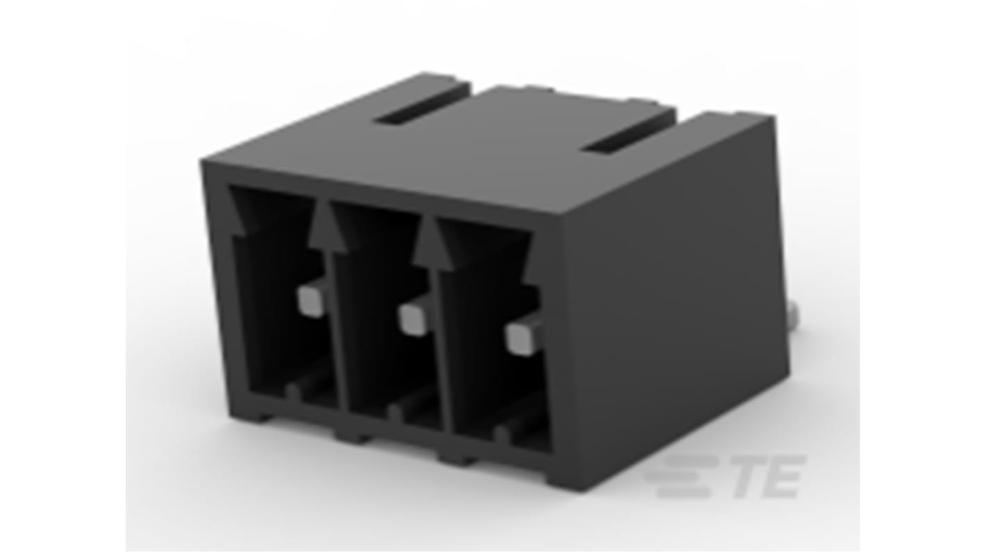 TE Connectivity, 3.5mm Pitch, TB, 3 Way, Right Angle, Pluggable Terminal Block, Header, Surface Mount, Screw