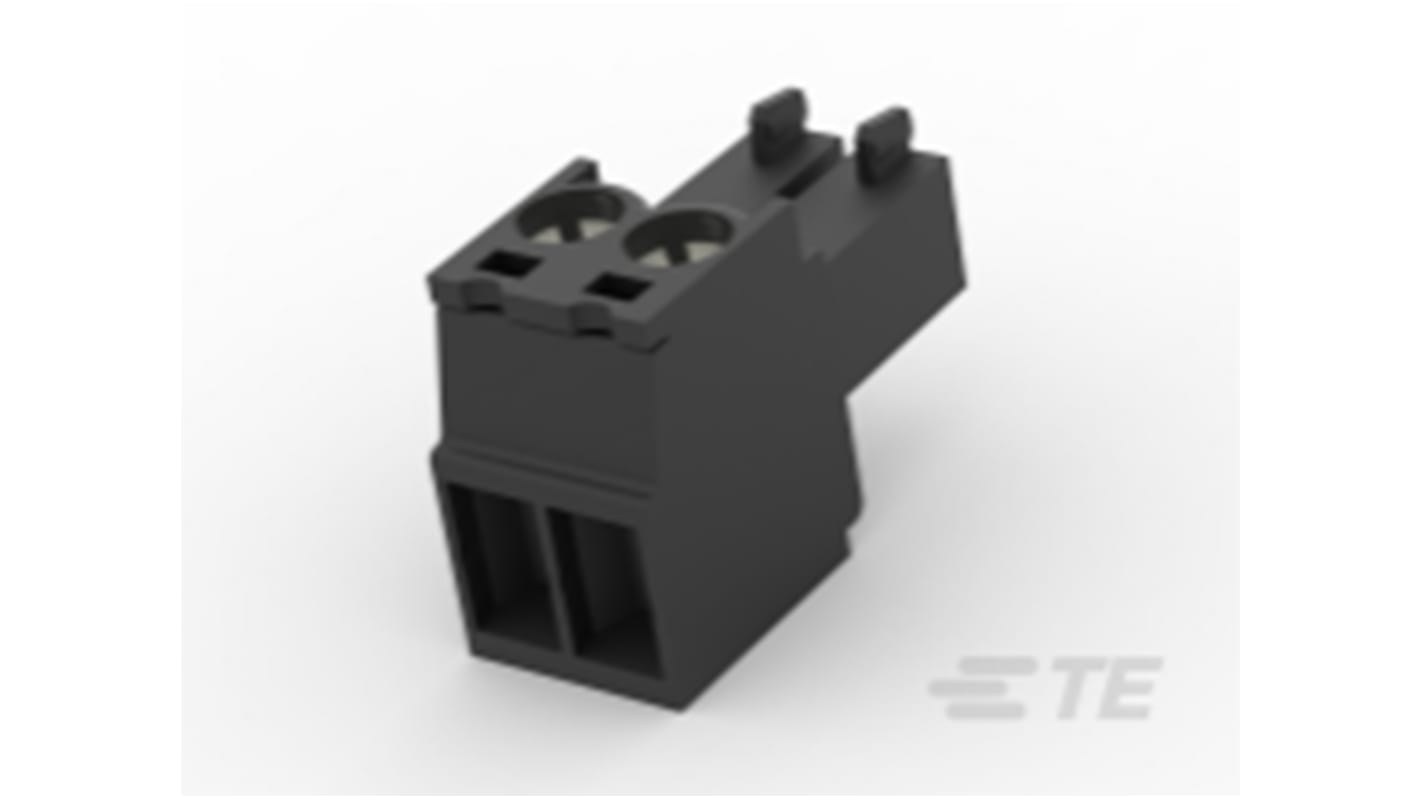 TE Connectivity, 3.5mm Pitch, TB, 2 Way, , Pluggable Terminal Block, Plug, Cable Mount, Screw Termination, 2213936-2