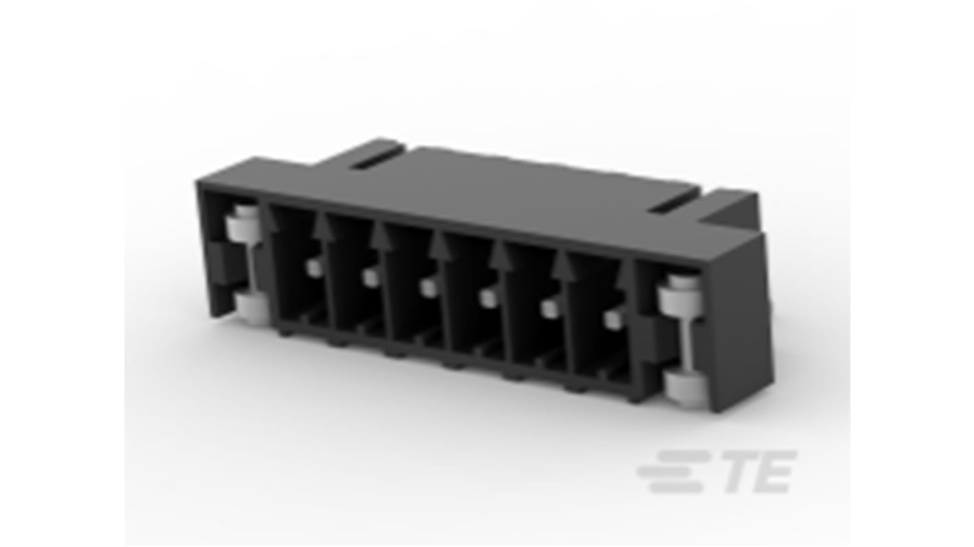 TE Connectivity 3.5mm Pitch 6 Way Right Angle Pluggable Terminal Block, Header, Surface Mount, Screw Termination