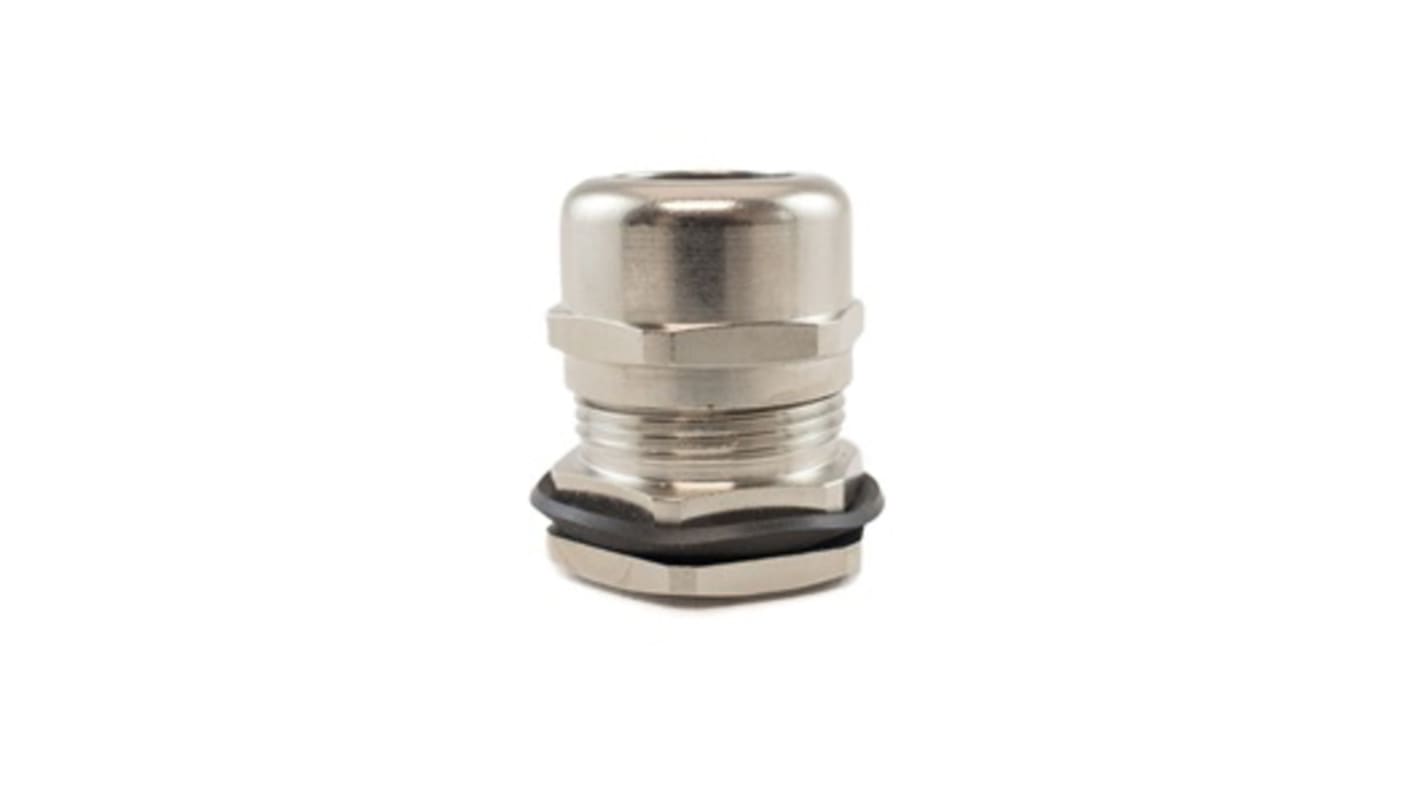 Alpha Wire FIT Wire Management Series Metallic Metal Cable Gland, PG11 Thread, 5mm min., 10mm max., IP66, IP68