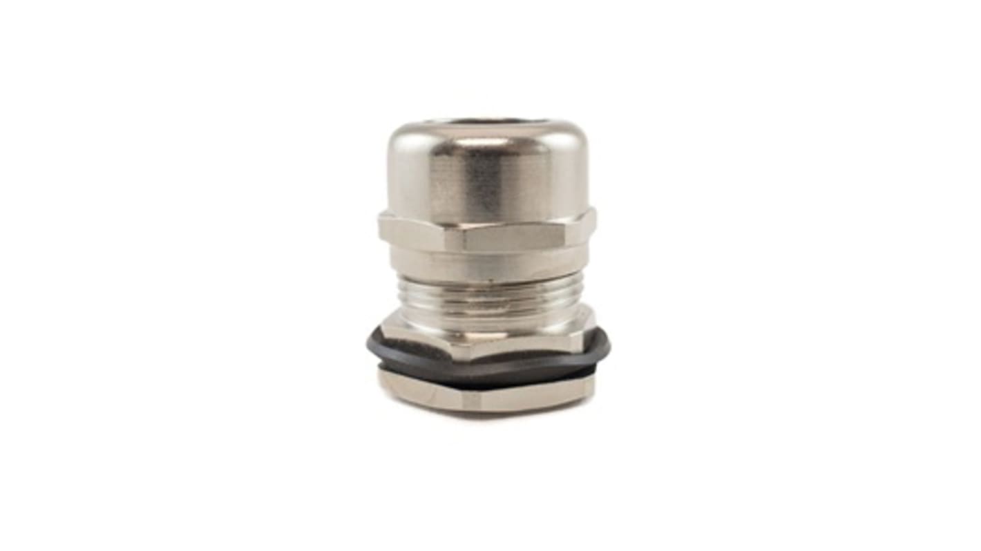 Alpha Wire FIT Wire Management Series Metallic Metal Cable Gland, PG16 Thread, 10mm Min, 14mm Max, IP66, IP68