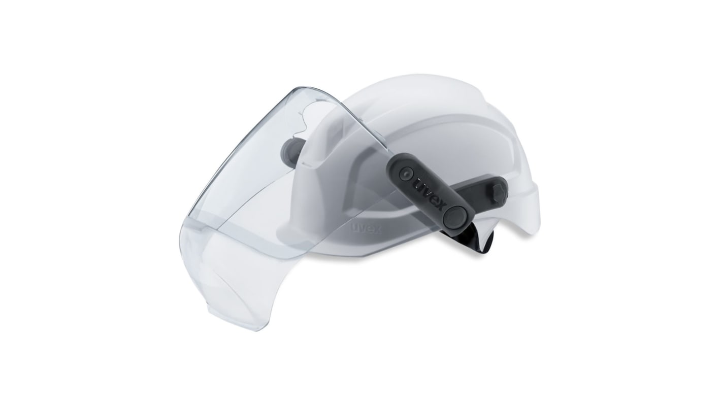 uvex Pheos Visier klappbar mit UV Schutz Klar, Lichtbögen, Flüssigkeiten, Metallschmelze resistent, PC