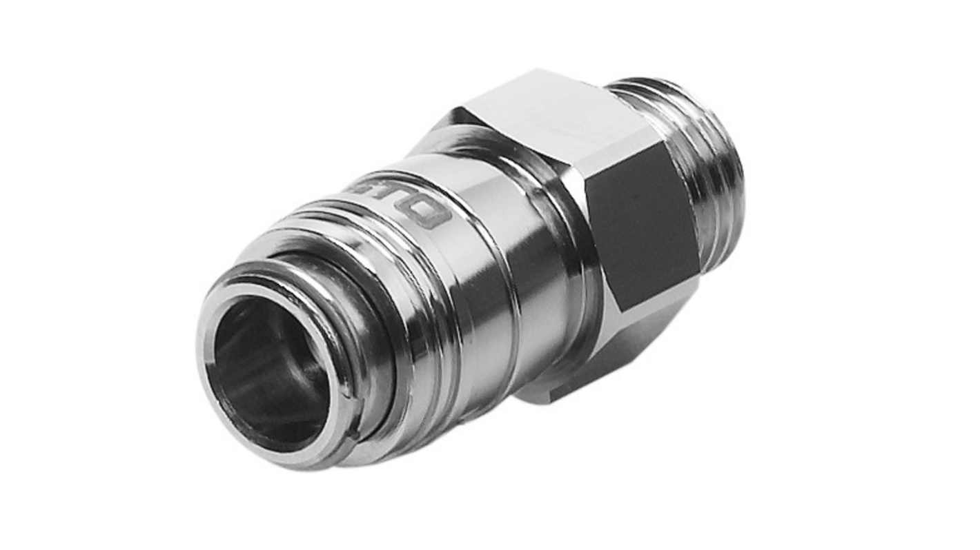 Festo Brass Male Pneumatic Quick Connect Coupling, G 1/8 Male Threaded