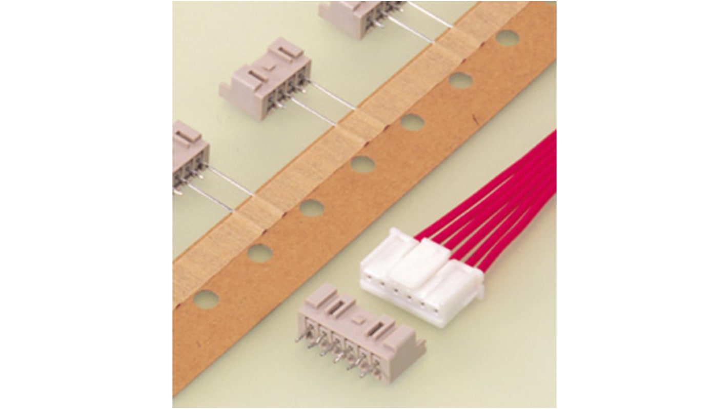 Wtyk PCB 6-pinowe raster: 2.5mm JST Przewlekany
