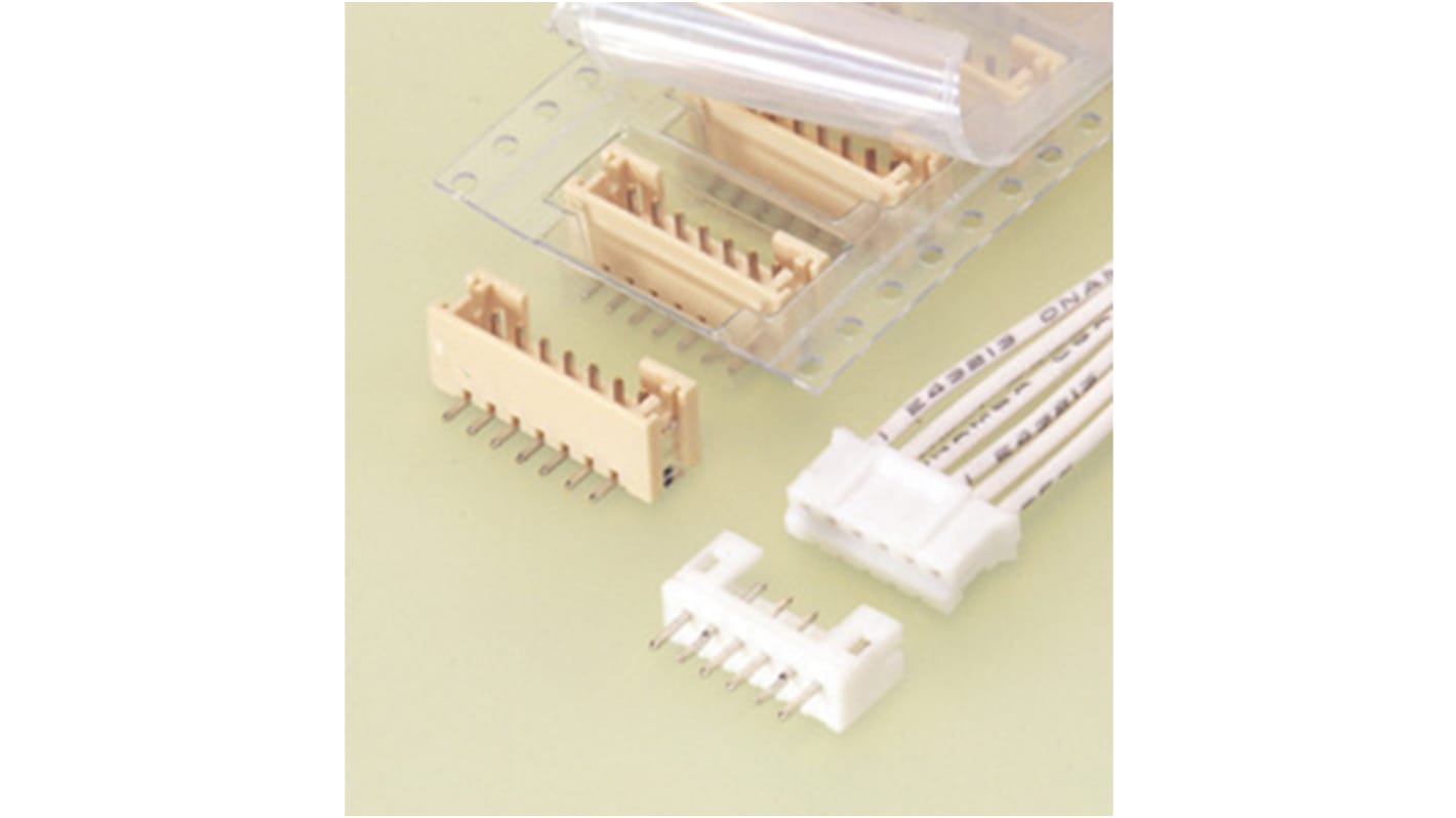 Boitier de connecteur Femelle, 16 contacts 1 rang , pas 2mm, Droit, Montage sur câble, série PH