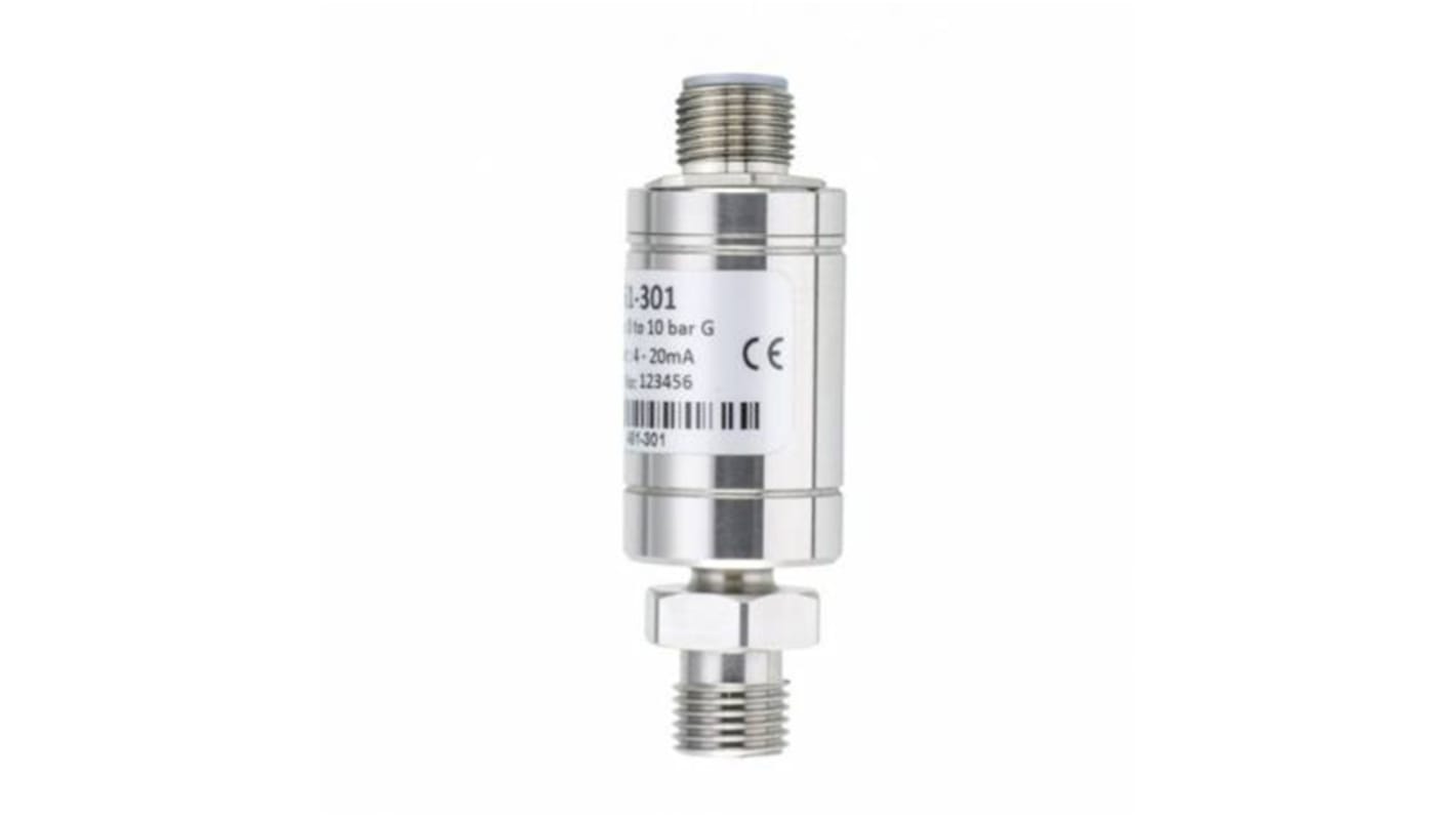 RS PRO Pressure Sensor, -1bar Min, 24bar Max, Analogue Output, Relative Reading