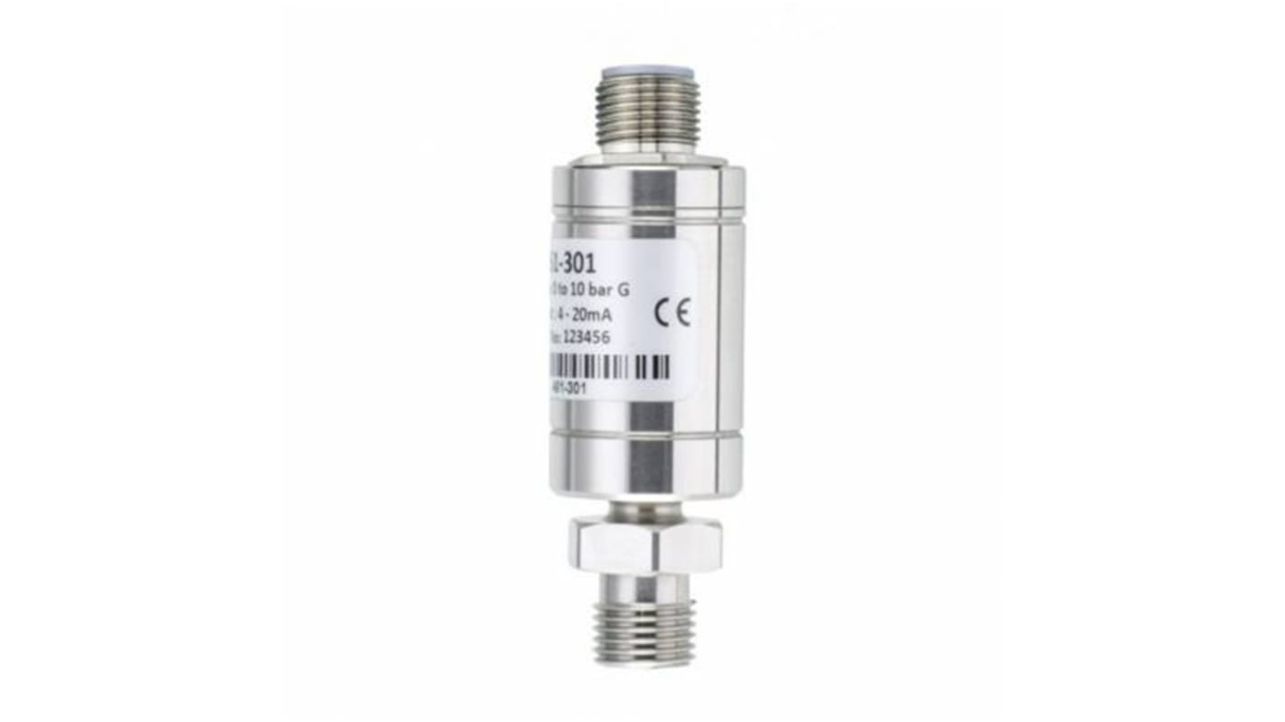 RS PRO Pressure Sensor, 0bar Min, 0.25bar Max, Analogue Output, Relative Reading