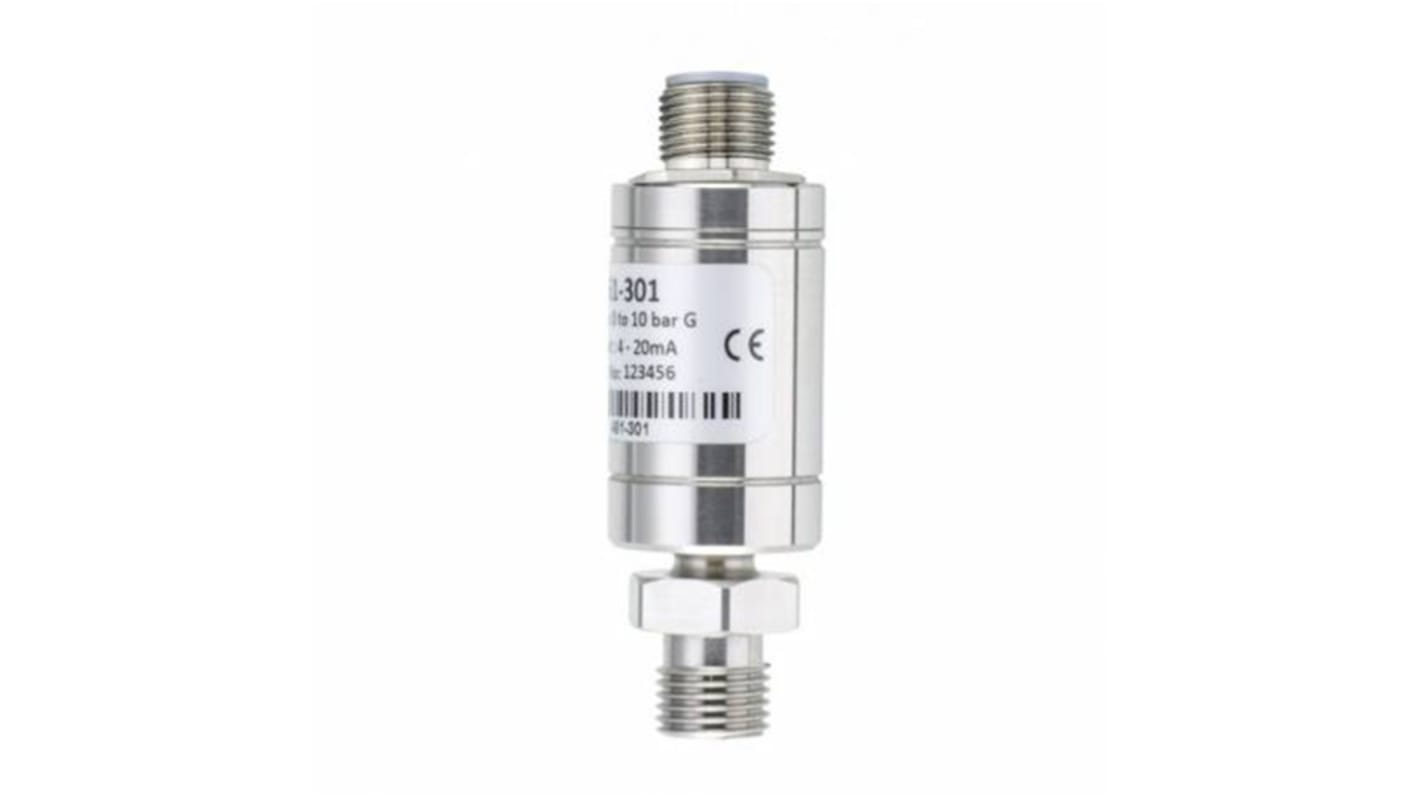 RS PRO Pressure Sensor, 0psi Min, 30psi Max, Analogue Output, Relative Reading