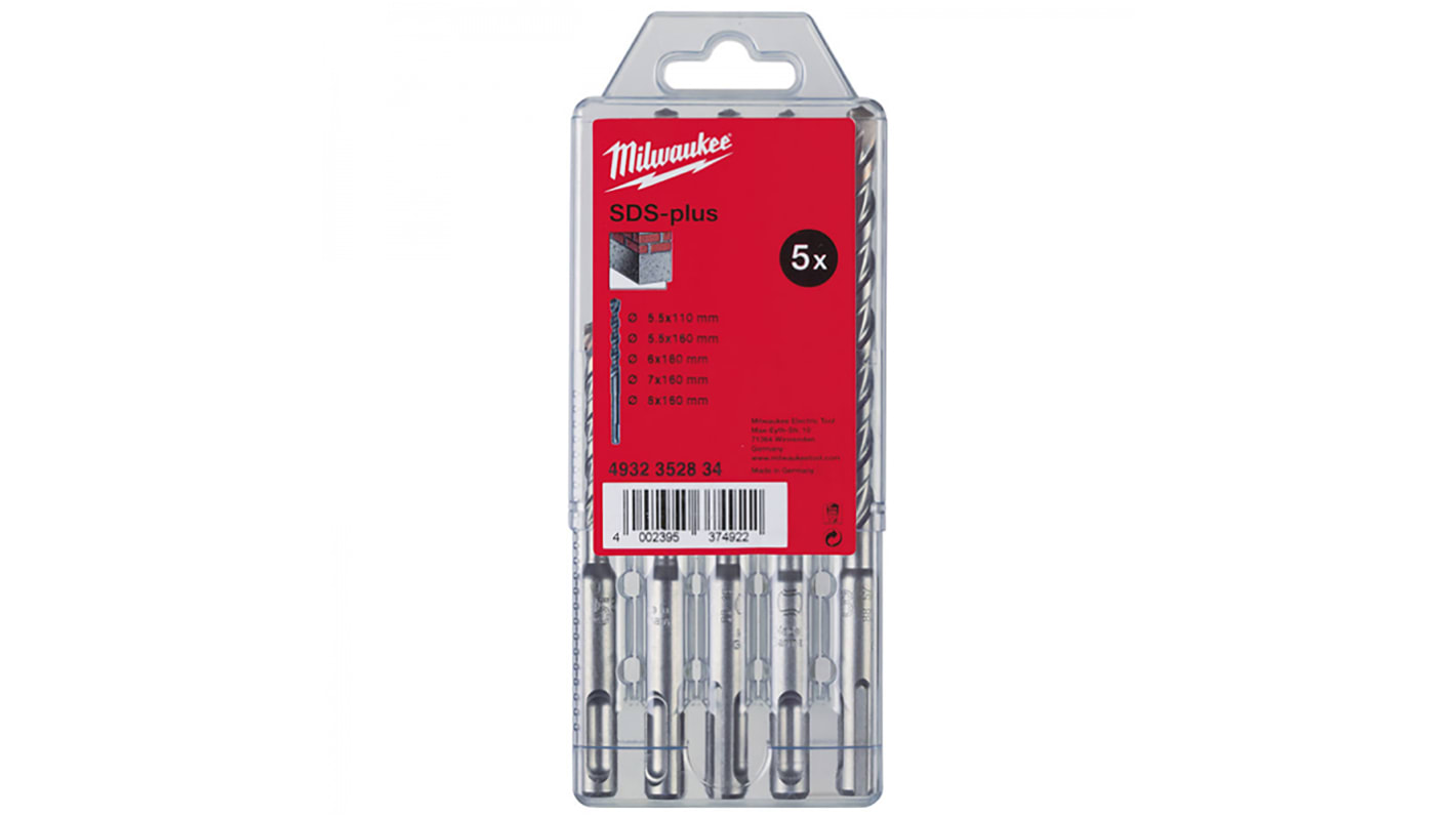 Milwaukee sds drill bit set top