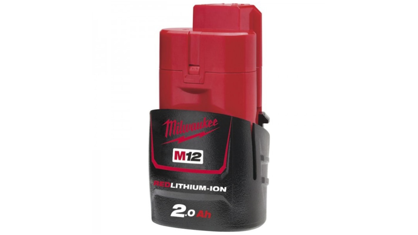 Batteria per utensili elettrici Milwaukee Li-Ion da 12V, 2Ah