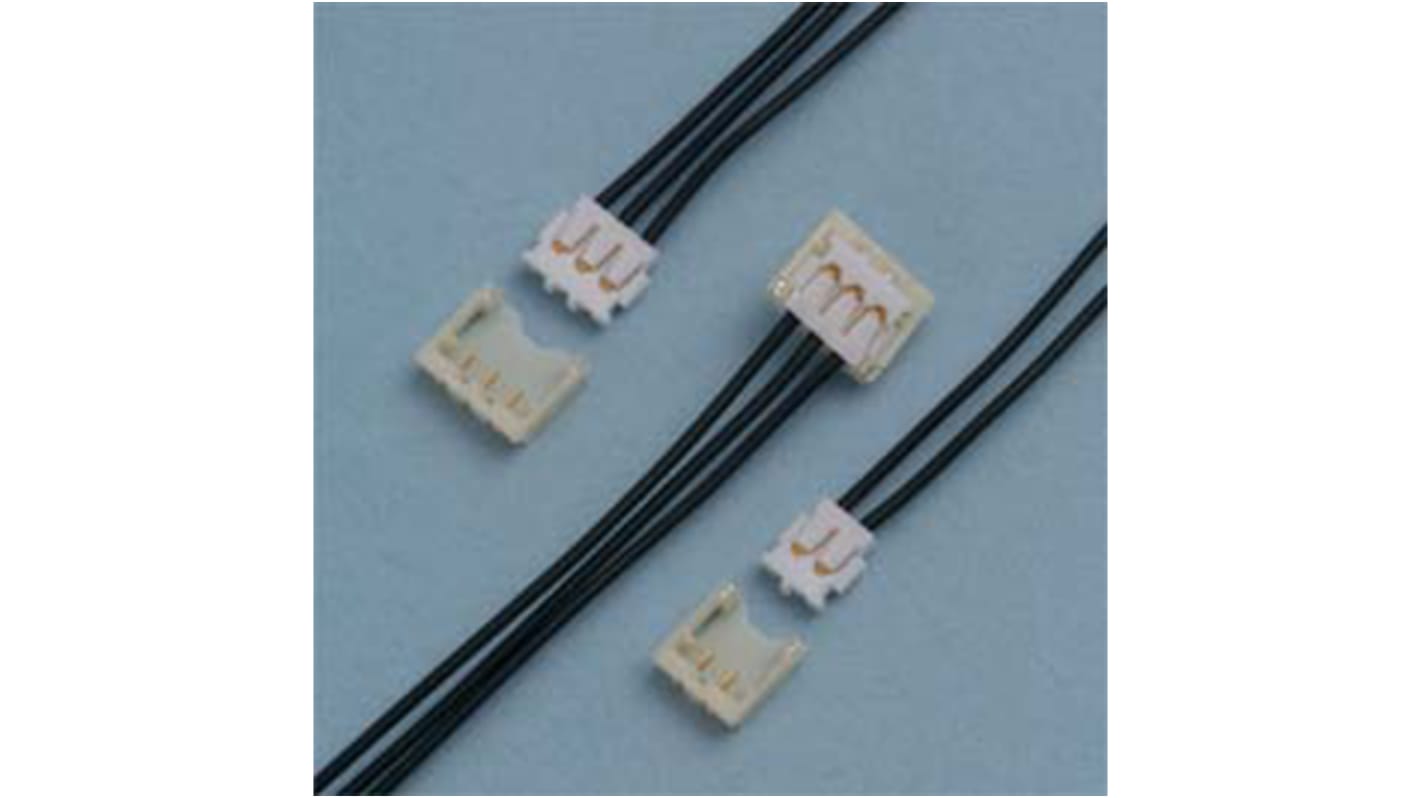 JST, ACH Female Connector Housing, 1.2mm Pitch, 2 Way, 1 Row
