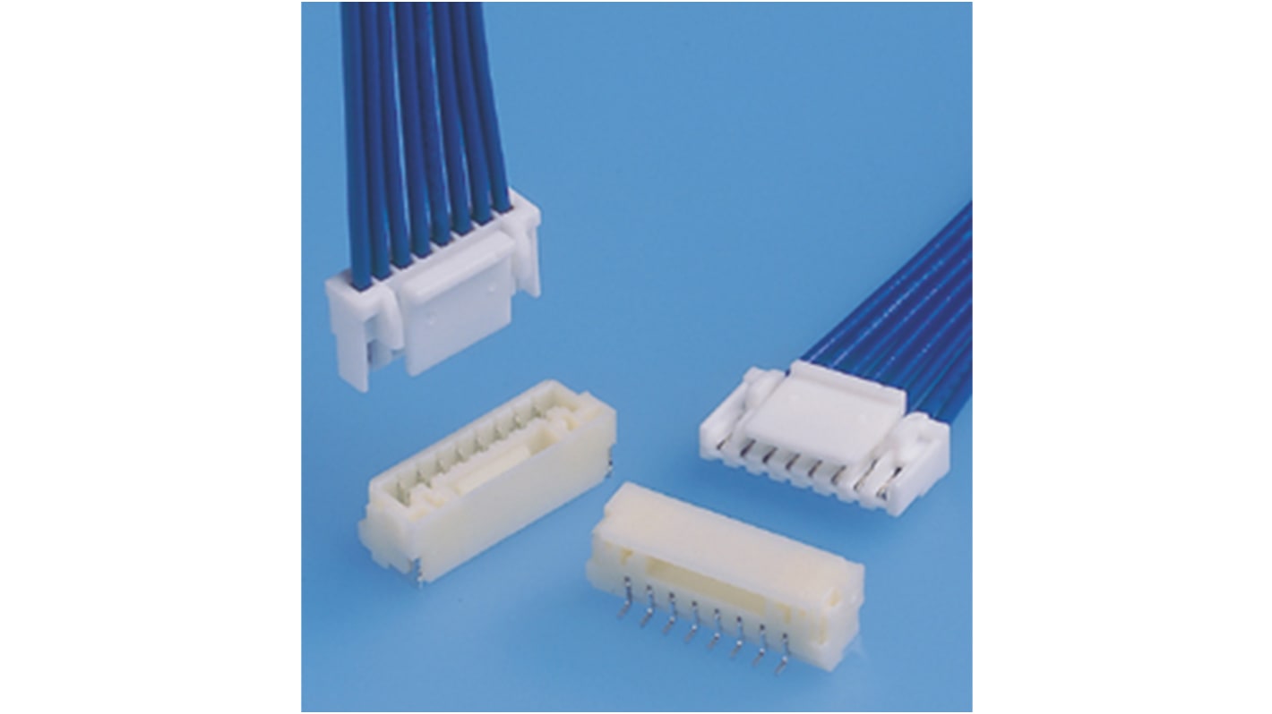 JST GH Series Right Angle Surface Mount PCB Header, 8 Contact(s), 1.25mm Pitch, 1 Row(s), Shrouded