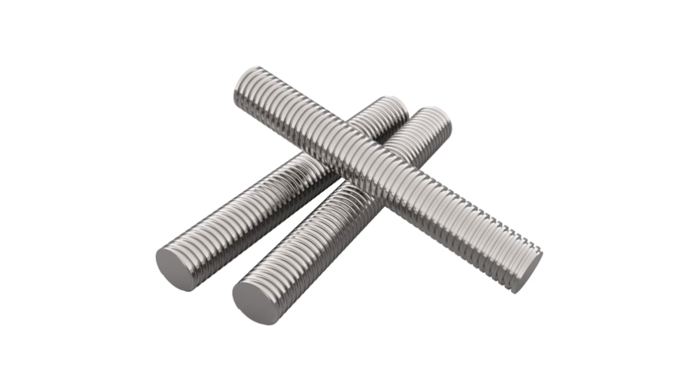 RS PRO Zinc Plated Mild Steel Threaded Rod, M5, 60mm