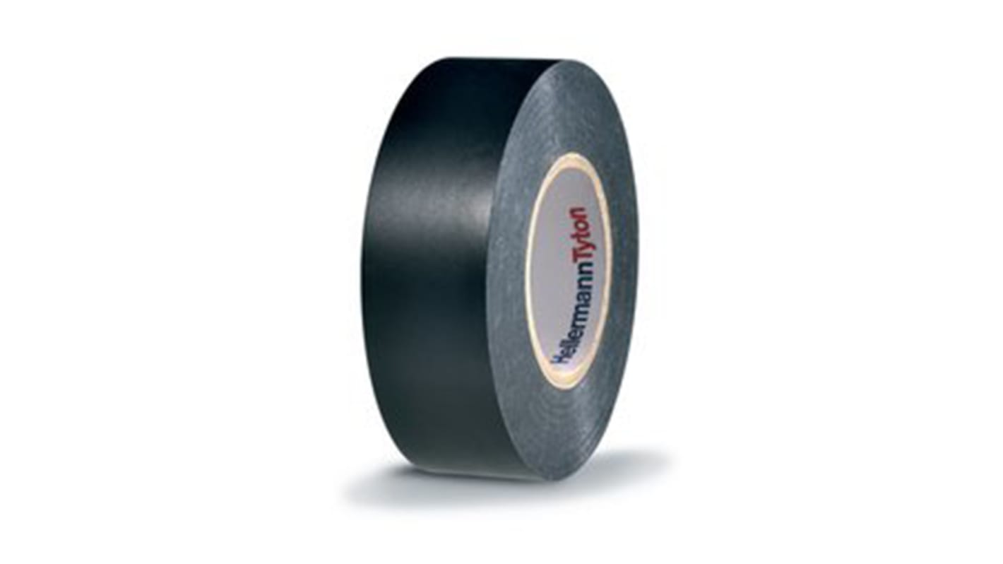 HellermannTyton 絶縁テープ 黒,幅：19mm,：710-00155 HTAPE-FLEX15-19x20-PVC-BK