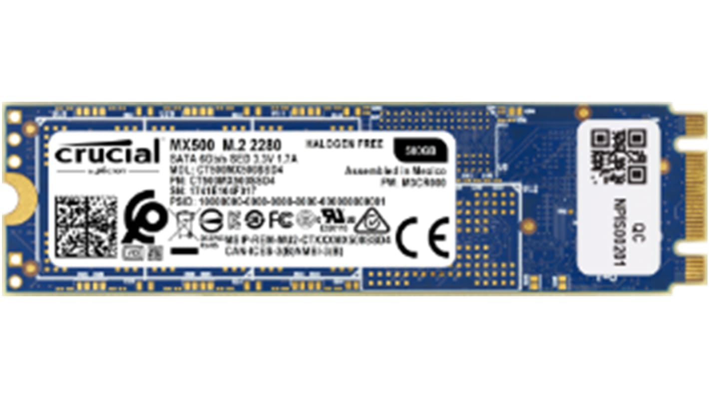 Micro SD Crucial Interno 500 GB SATA I