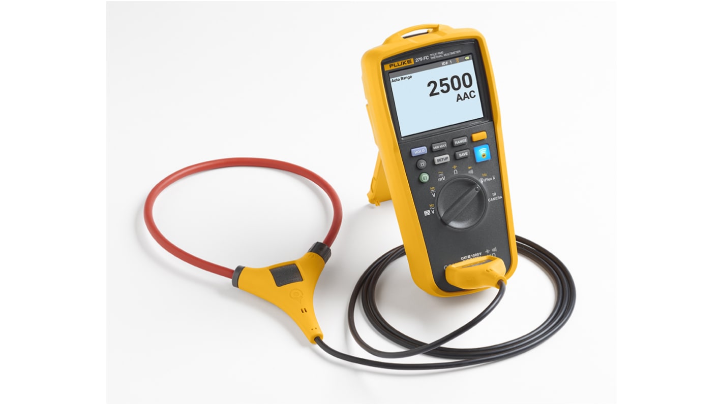 Fluke FLUKE-279-FC Hand Digital Multimeter, CAT III, CAT IV 1000V ac / 2.5kA ac, 50MΩ