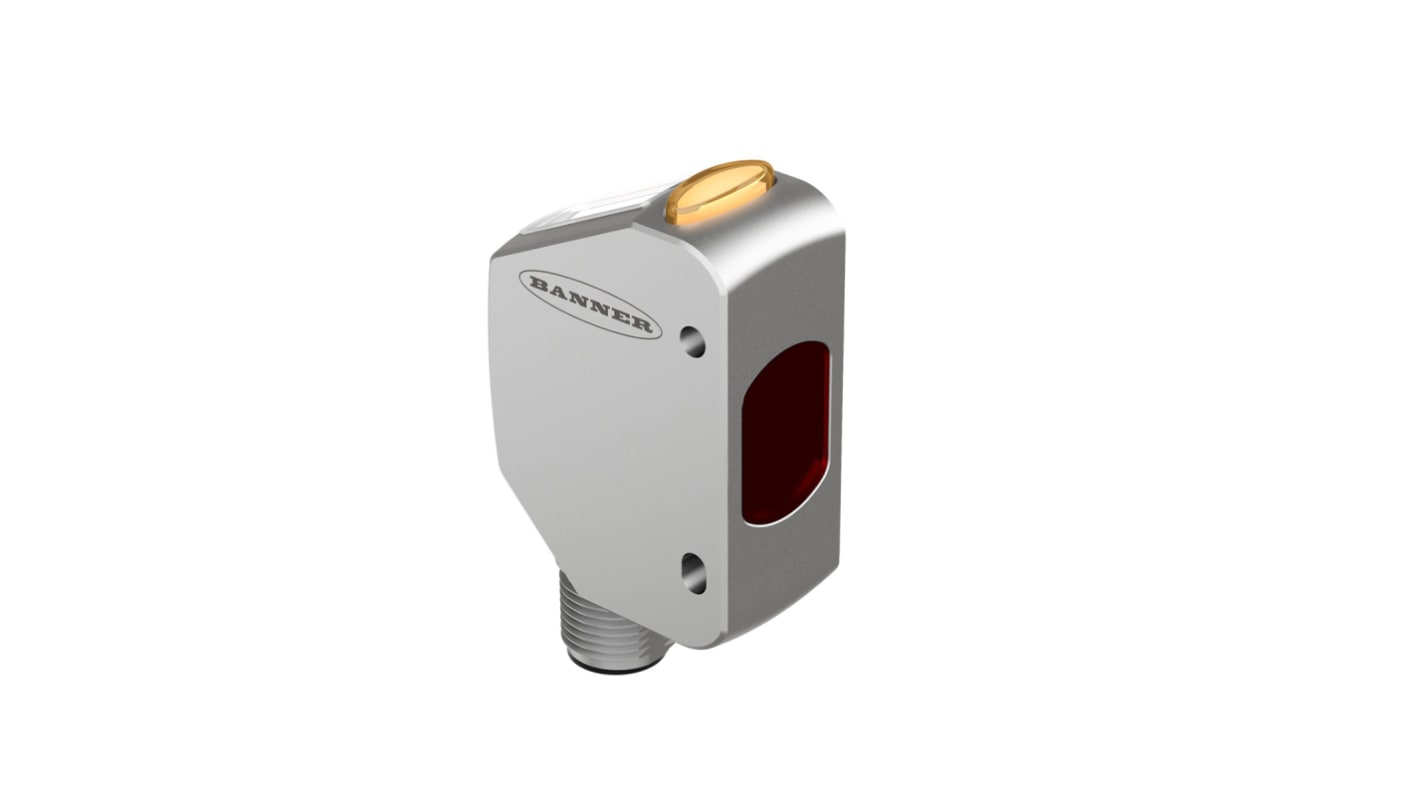 Banner Distance Photoelectric Sensor, Block Sensor, 35 mm → 310 mm Detection Range