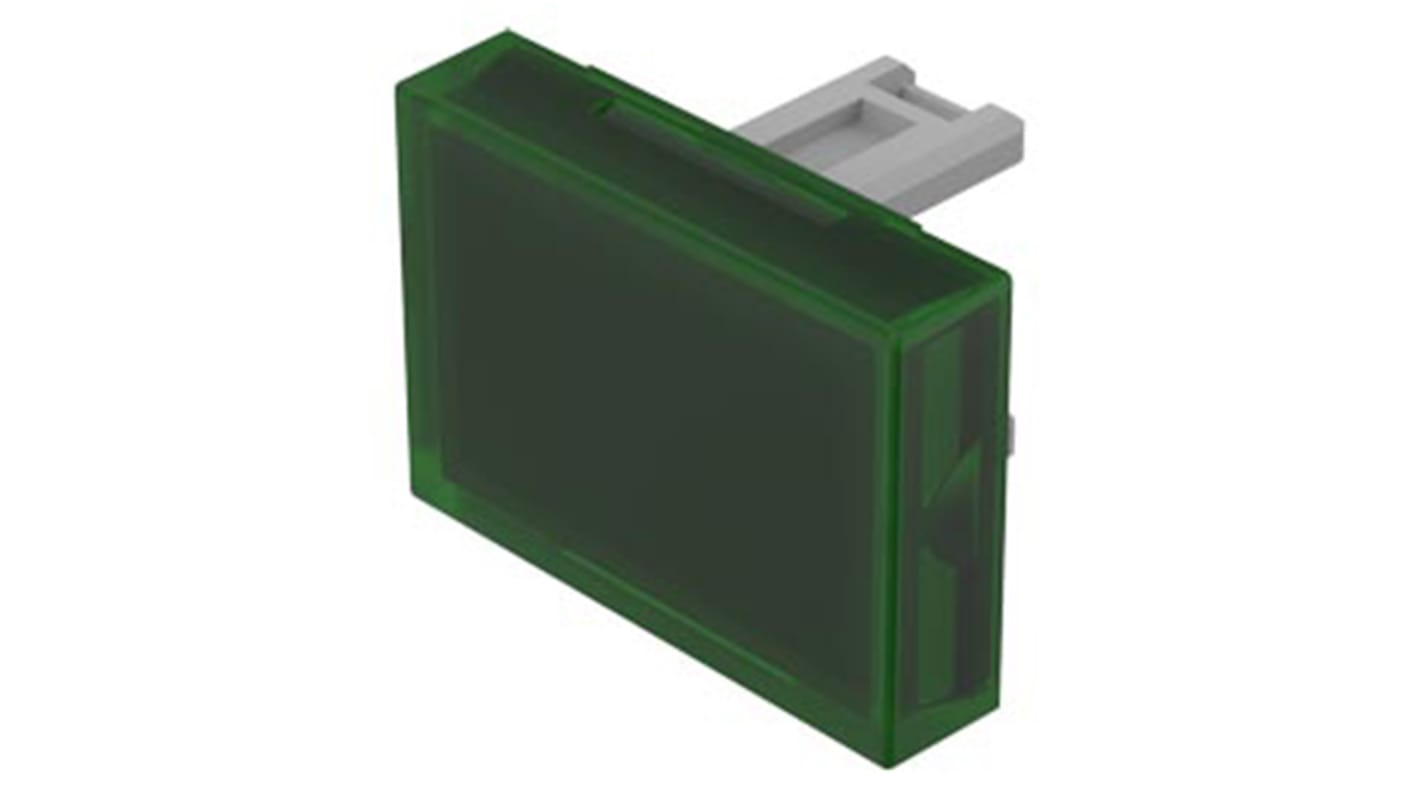 EAO Green Rectangular Push Button Lens for Use with 31 Series