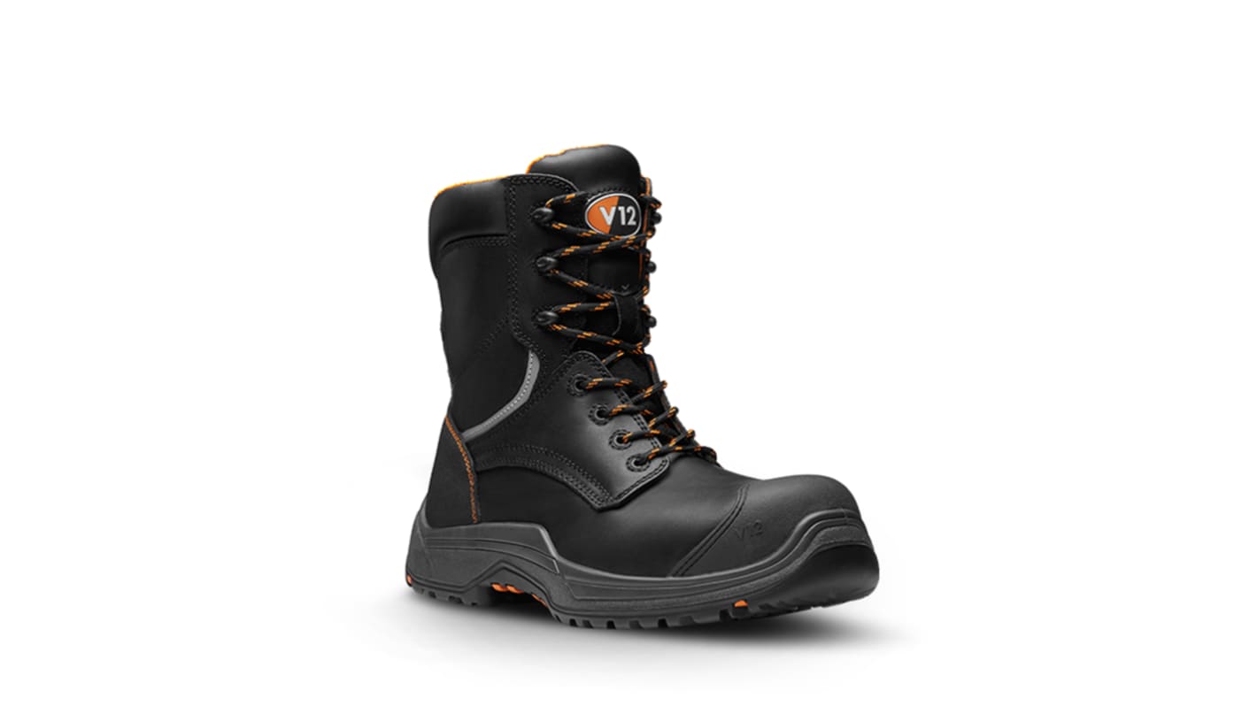 Botas de seguridad V12 Footwear, serie Avenger de color Negro, talla 47, S3 HRO SRC