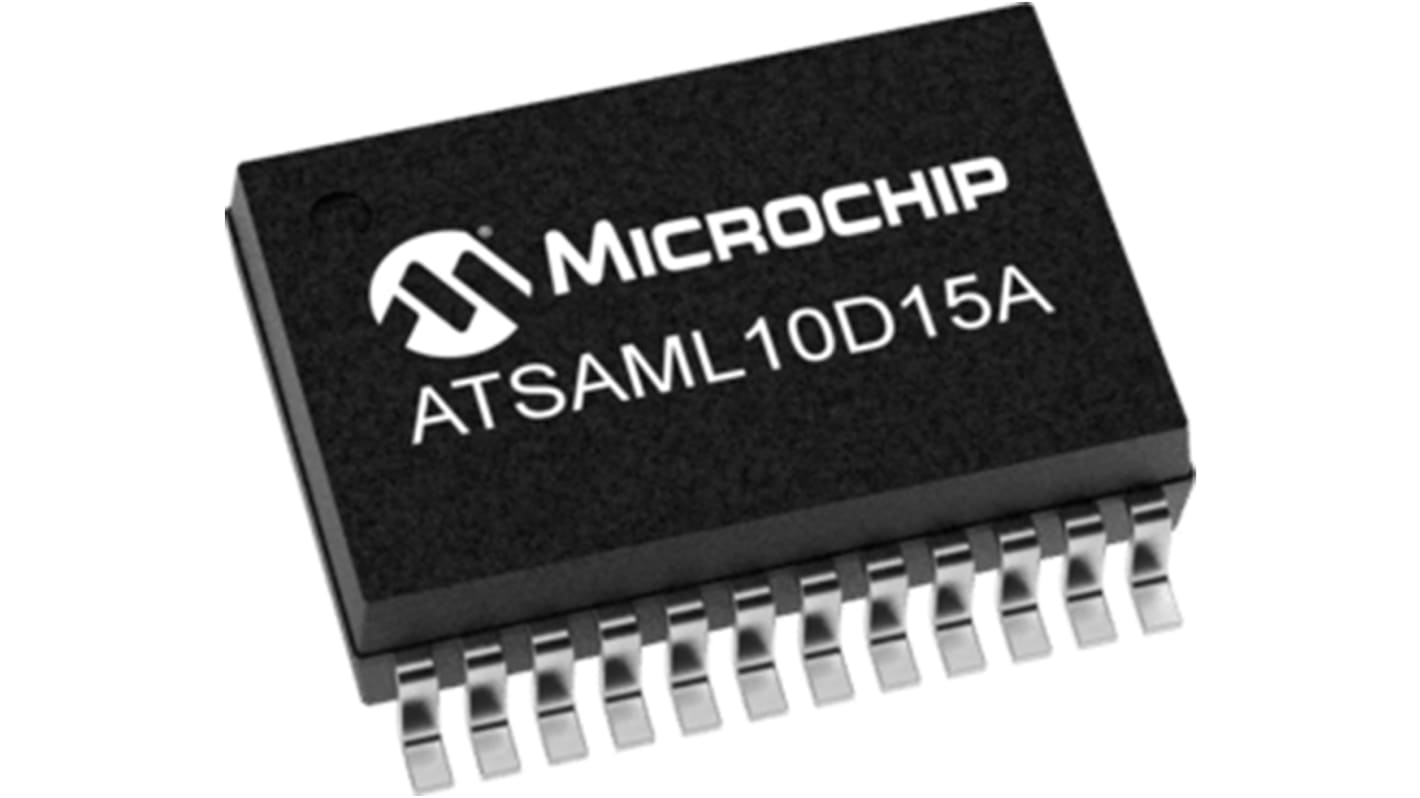 Microchip ATSAML10D15A-YU, 32bit Microcontroller, SAML10, 32MHz, 32 kB Flash, 24-Pin SSOP