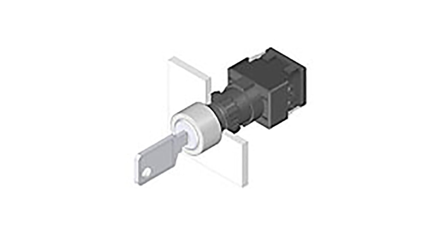 EAO IP65 Keylock Switch, 5 A 2-Way Standard-Key