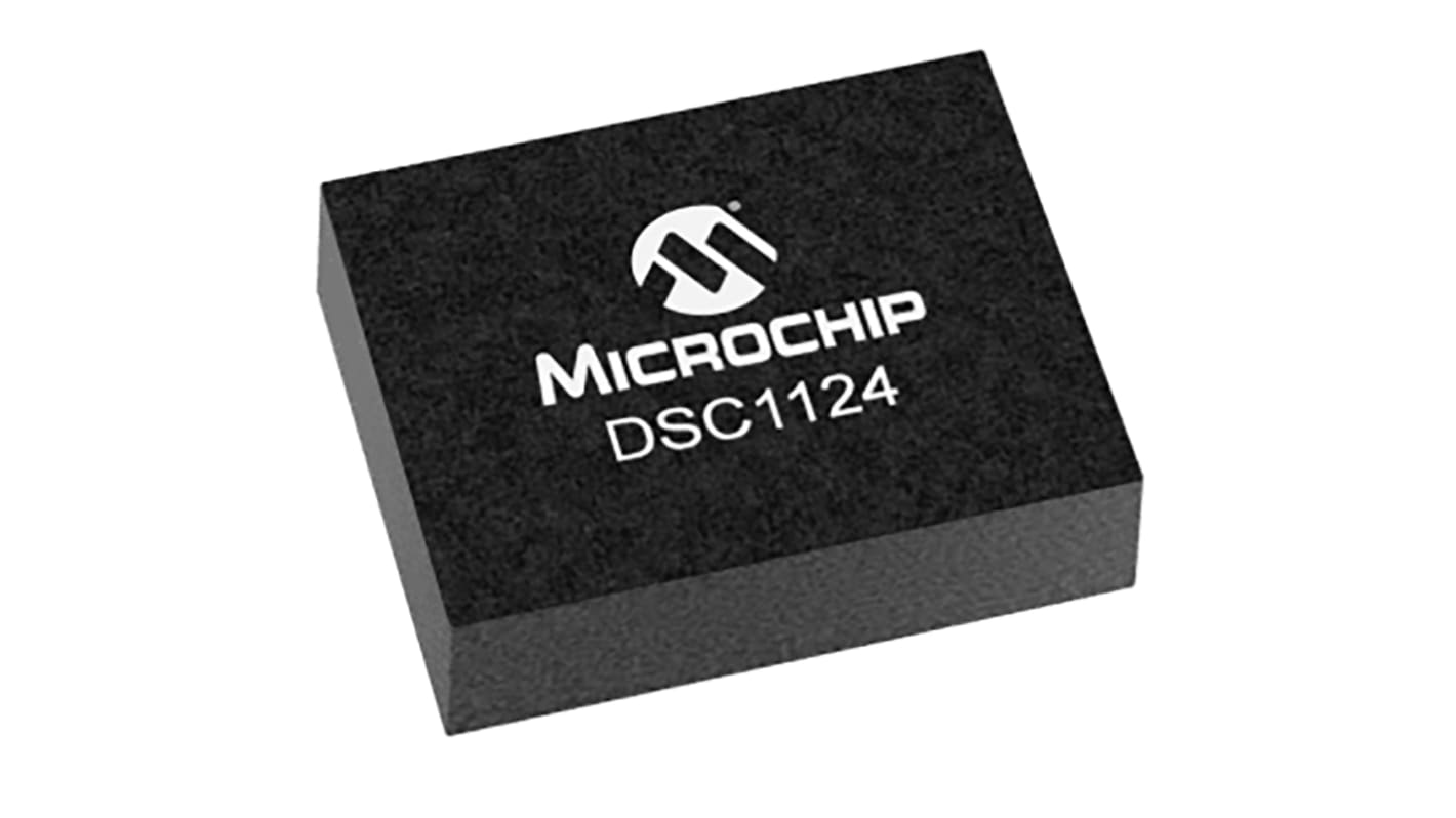 Microchip 100MHz MEMS Oscillator, 6-Pin CDFN, ±50ppm, DSC1124BI1-100.0000T