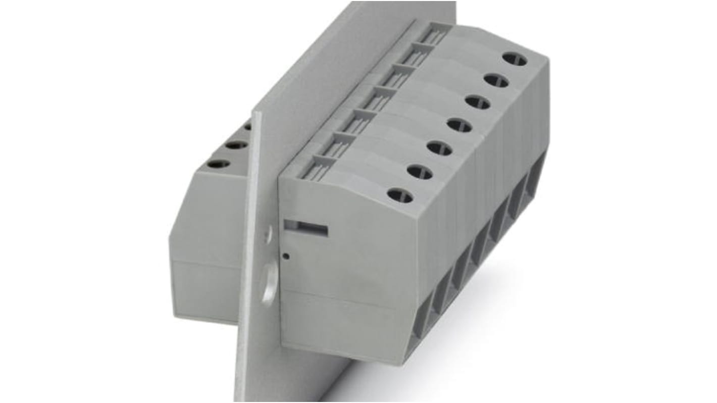 Phoenix Contact HDFK 25 Series Feed Through Terminal Block, 25-Contact, 15.1mm Pitch, Panel Mount, 1-Row, Screw