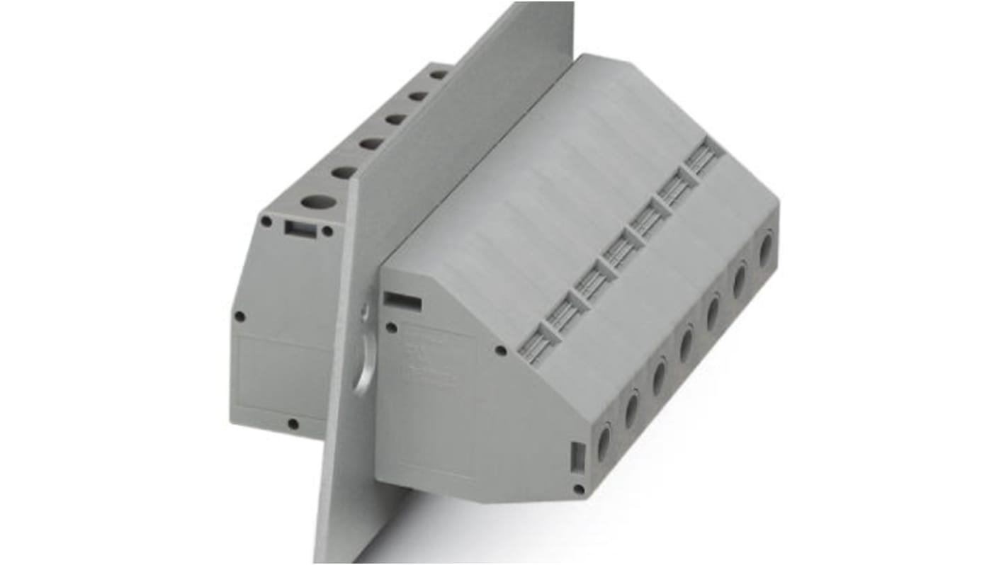 Phoenix Contact HDFKV 50 Series Feed Through Terminal Block, 50-Contact, 18.8mm Pitch, Panel Mount, 1-Row, Screw