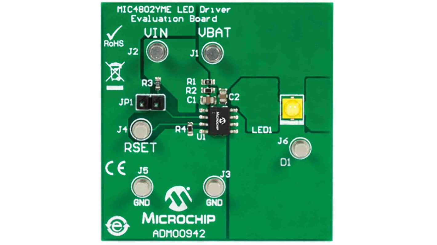 Microchip ADM00942, MIC4802 LED Evaluation Board