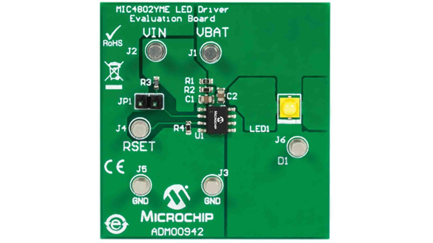 Microchip Evalueringskort LED-driver evalueringssæt ADM00942