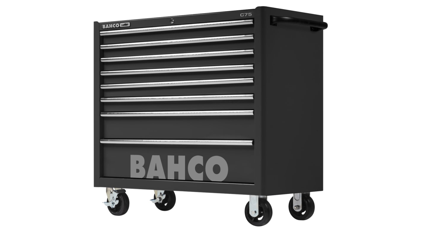 Carrello porta attrezzi Bahco serie con ruote in Acciaio solido, 8 cassetti, 1100 x 501 x 986mm
